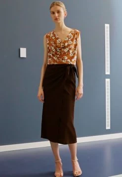 Anna Field A-Linien-Rock - Brown 7 Anna Field A-Linien-Rock - Brown -Anna Field 00029N2Y5R1 image