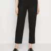 Anna Field LINEN MIX - Stoffhose - Black
