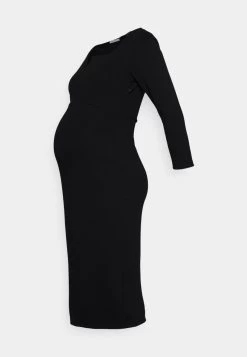 NOTCH NECKLINE MIDI DRESS - Jerseykleid - Black 9 NOTCH NECKLINE MIDI DRESS - Jerseykleid - Black -Anna Field 01d148d1237f4d8fb0b9cc9c73d98252