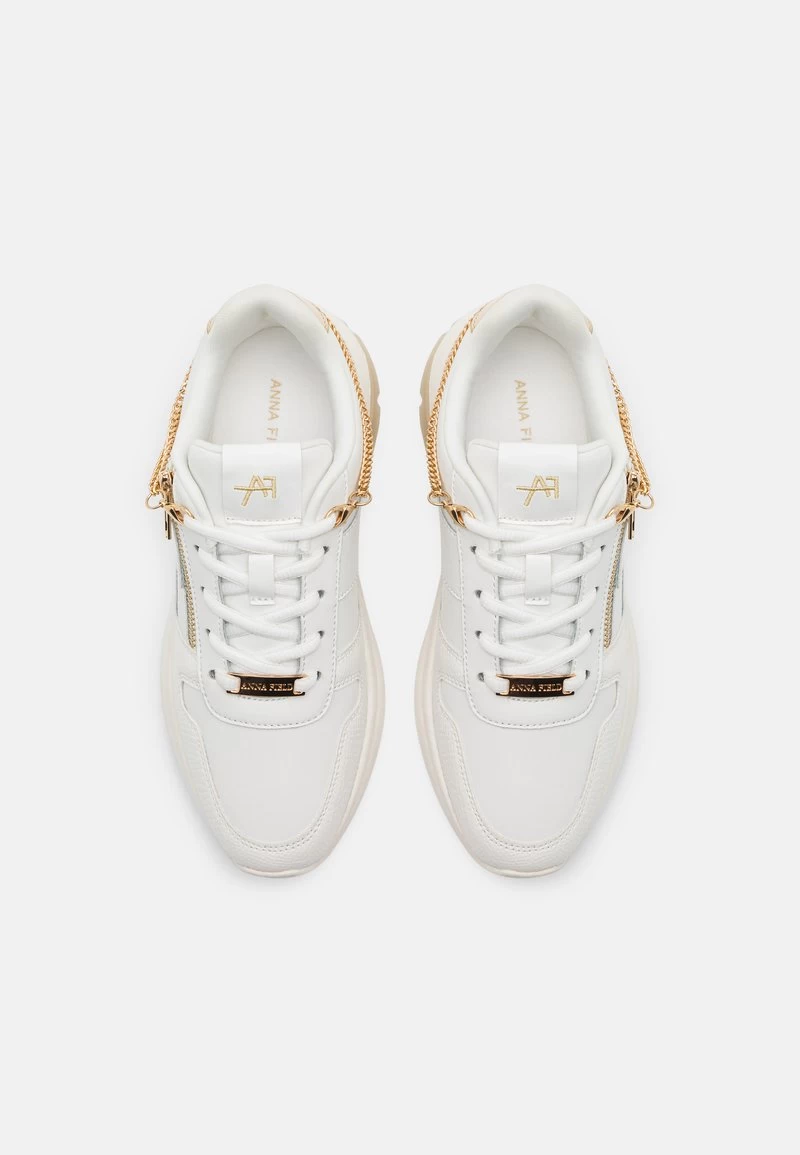 Anna Field LEATHER - Sneaker Low - White/gold 6 Anna Field LEATHER - Sneaker Low - White/gold – Bild 6