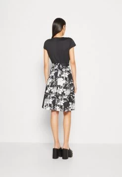 Anna Field Jerseykleid - Black/grey/white -Anna Field 0fa9db8c642e42578482b4aea3526a00