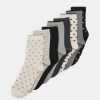 Anna Field HEART ANKLE 8 PACK - Socken - Black/grey