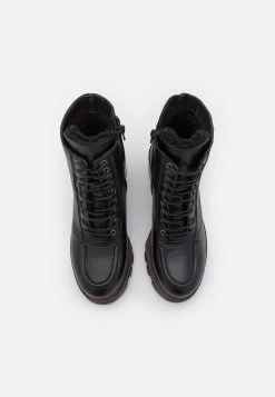 Anna Field LEATHER WINTER BOOTIE - Snowboot/Winterstiefel - Black -Anna Field 1f7766b6380b43249c97d206d76344de