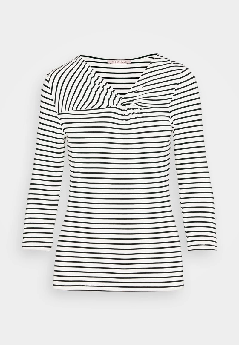 Anna Field Langarmshirt - White/black 5 Anna Field Langarmshirt - White/black – Bild 5
