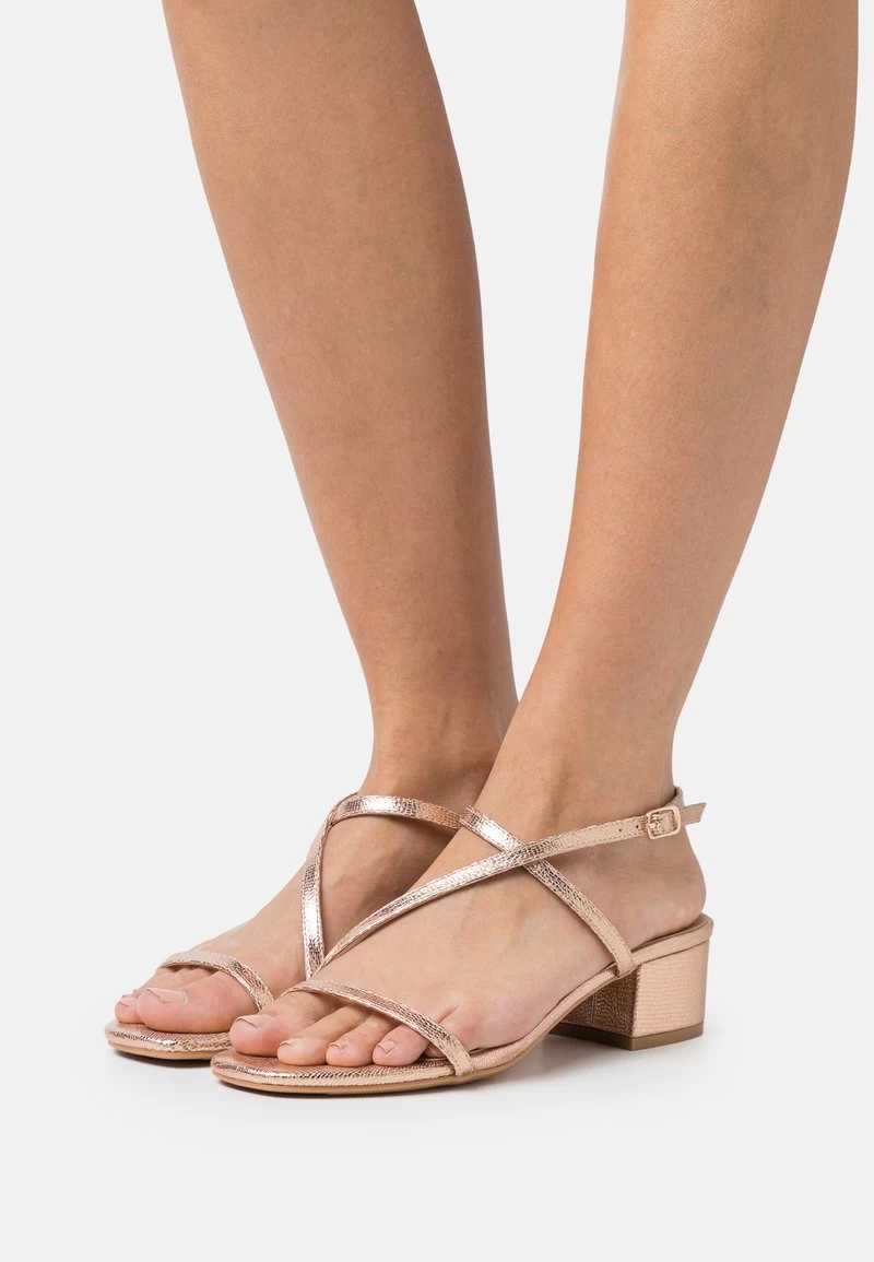 Riemensandalette - Rose Gold Coloured 1 Riemensandalette - Rose Gold Coloured