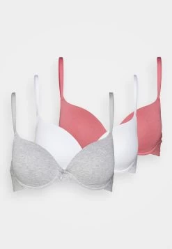 Anna Field SUNLIGHT 3PP TSHIRT BRA - Bügel BH - Pink/grey/white -Anna Field 2dc08d5a17e5486e994df821bba6549b