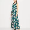 Anna Field Maxikleid - Dark Green/pink