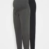 2 PACK - Jogginghose - Black/ Dark Grey