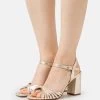 Anna Field LEATHER - High Heel Sandalette - Gold
