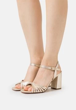 Anna Field LEATHER - High Heel Sandalette - Gold