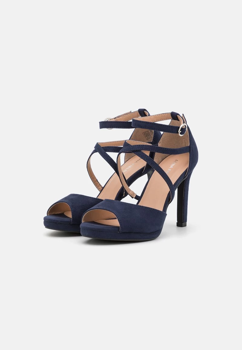 Anna Field Plateausandalette - Dark Blue 3 Anna Field Plateausandalette - Dark Blue – Bild 3