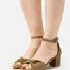 Anna Field LEATHER - Riemensandalette - Khaki