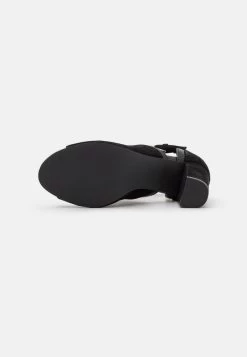 Anna Field LEATHER - Schaftsandale - Black -Anna Field 610d1b9c81964c4094d6eece6910a0d4