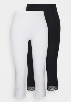 Anna Field 2 PACK - Leggings - Hosen - Black/white -Anna Field 62036e537fb2444f9422916d00cc64f0 1