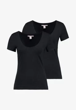 Anna Field 2 PACK - T-Shirt Basic - Black 9 Anna Field 2 PACK - T-Shirt Basic - Black -Anna Field 626abfe4c856419c8d89299736aecf07