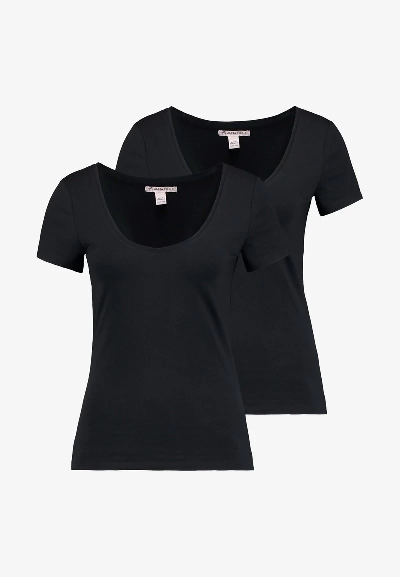 Anna Field 2 PACK - T-Shirt Basic - Black 4 Anna Field 2 PACK - T-Shirt Basic - Black – Bild 4