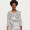 Anna Field Langarmshirt - White/black