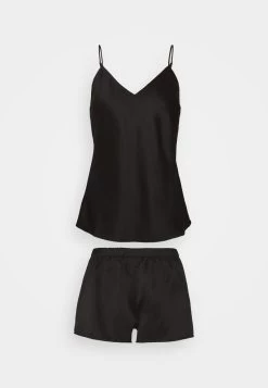 Anna Field SIMPLE SATIN SHORT SET - Nachtwäsche Set - Black -Anna Field 6cdc83e9cc234a4f86b638ff56d1ec4d