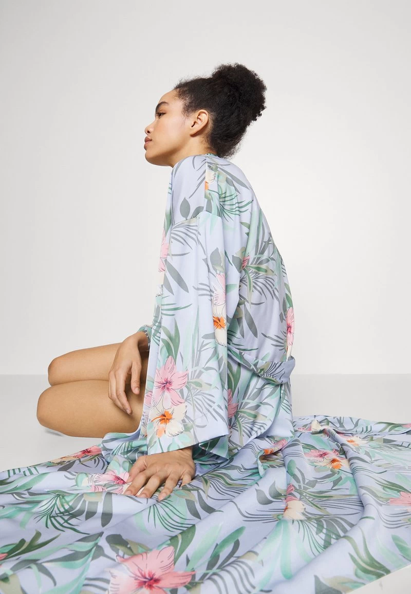Anna Field FLORAL ROBE - Bademantel - Blue 4 Anna Field FLORAL ROBE - Bademantel - Blue – Bild 4