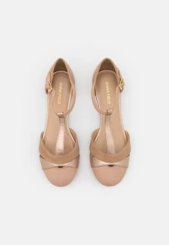 Anna Field LEATHER - Riemchenballerina - Beige -Anna Field 73c38bb24120454f8ba43b110b67ae48