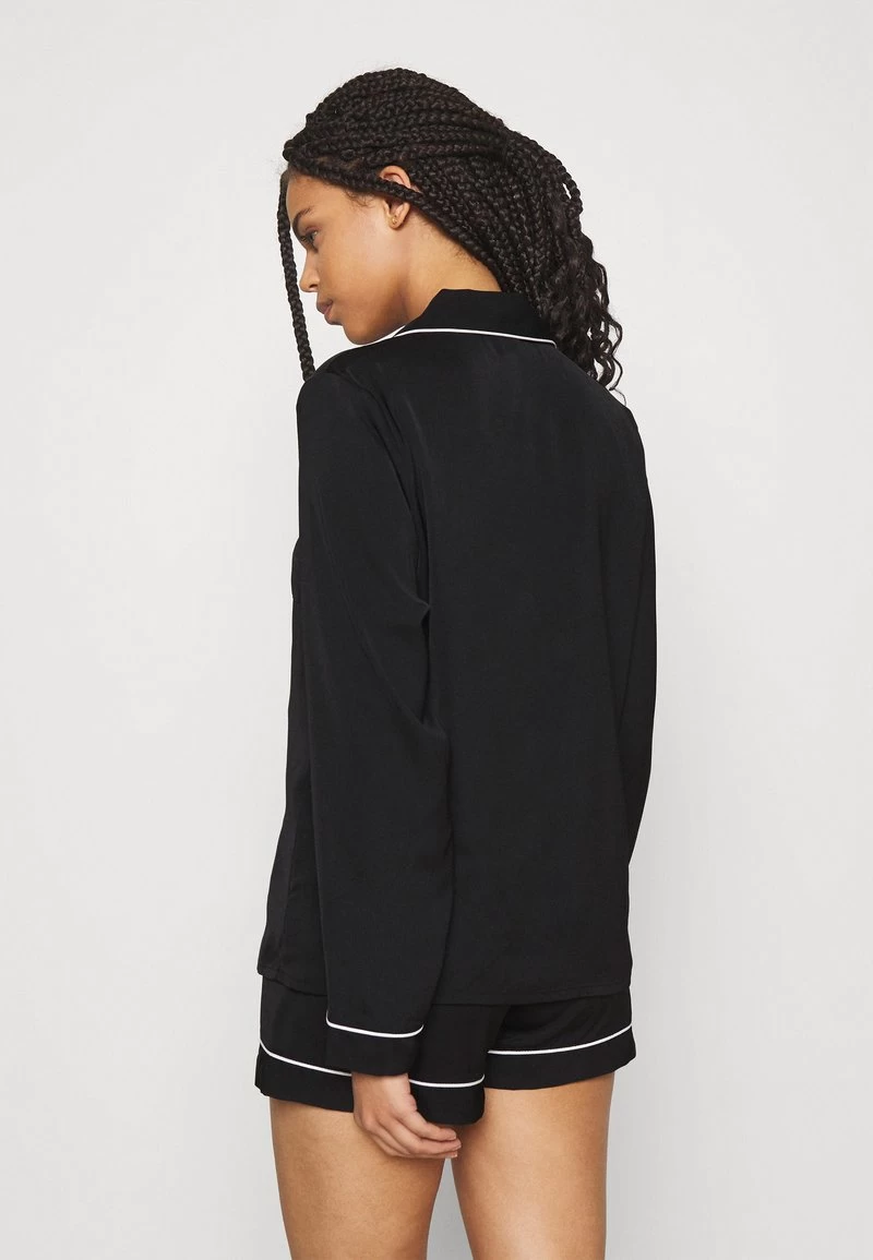 Anna Field AMANDA LONG SLEEVE SHORT SET - Nachtwäsche Set - Black 3 Anna Field AMANDA LONG SLEEVE SHORT SET - Nachtwäsche Set - Black – Bild 3