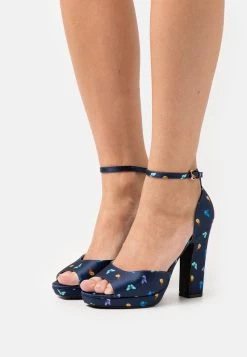 Anna Field Plateausandalette - Dark Blue
