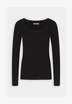 Anna Field BUTTON DETAIL - Strickpullover - Black