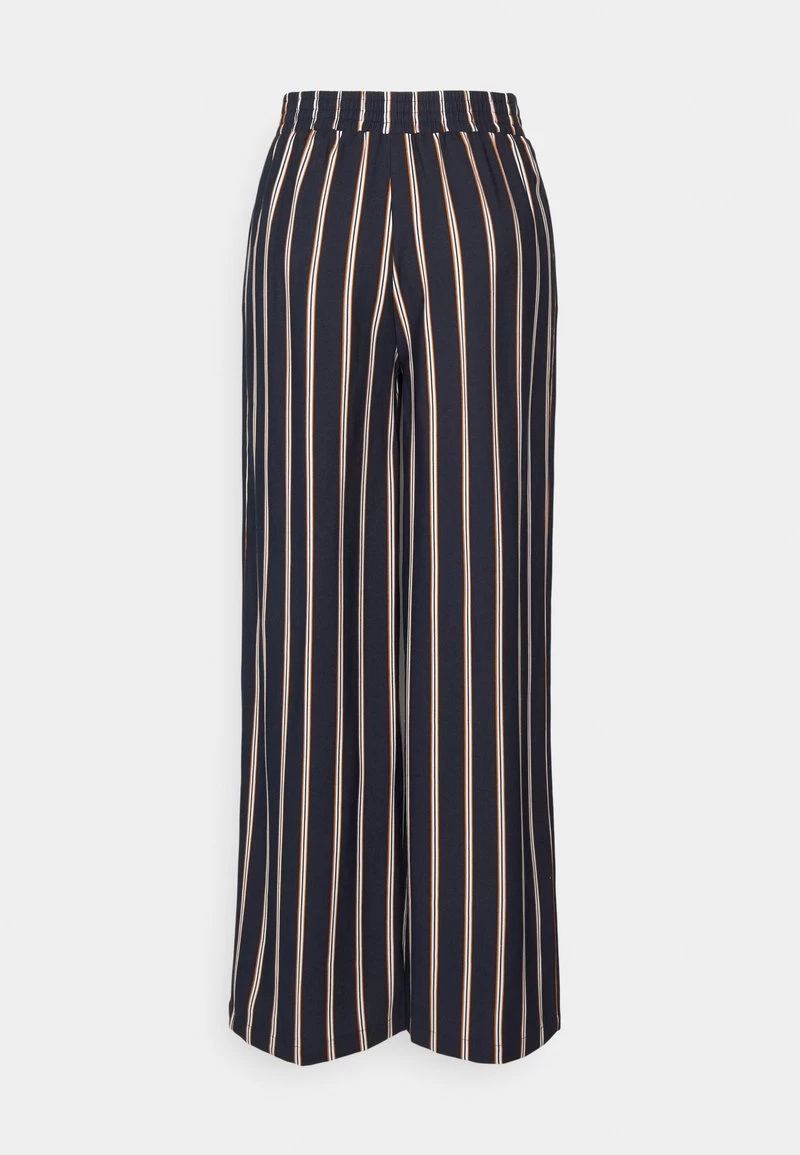 Anna Field Stoffhose - Dark Blue/brown/white 1 Anna Field Stoffhose - Dark Blue/brown/white