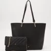 Anna Field SET - Shopping Bag - Black