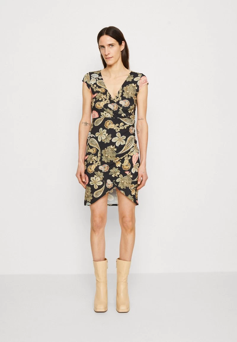 Anna Field Jerseykleid - Black/multi Coloured 1 Anna Field Jerseykleid - Black/multi Coloured