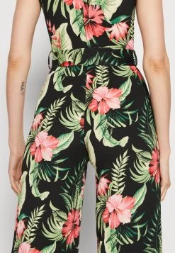 Anna Field Jumpsuit - Black/green -Anna Field ae8b55d19d05434391a8a296ab3da33e