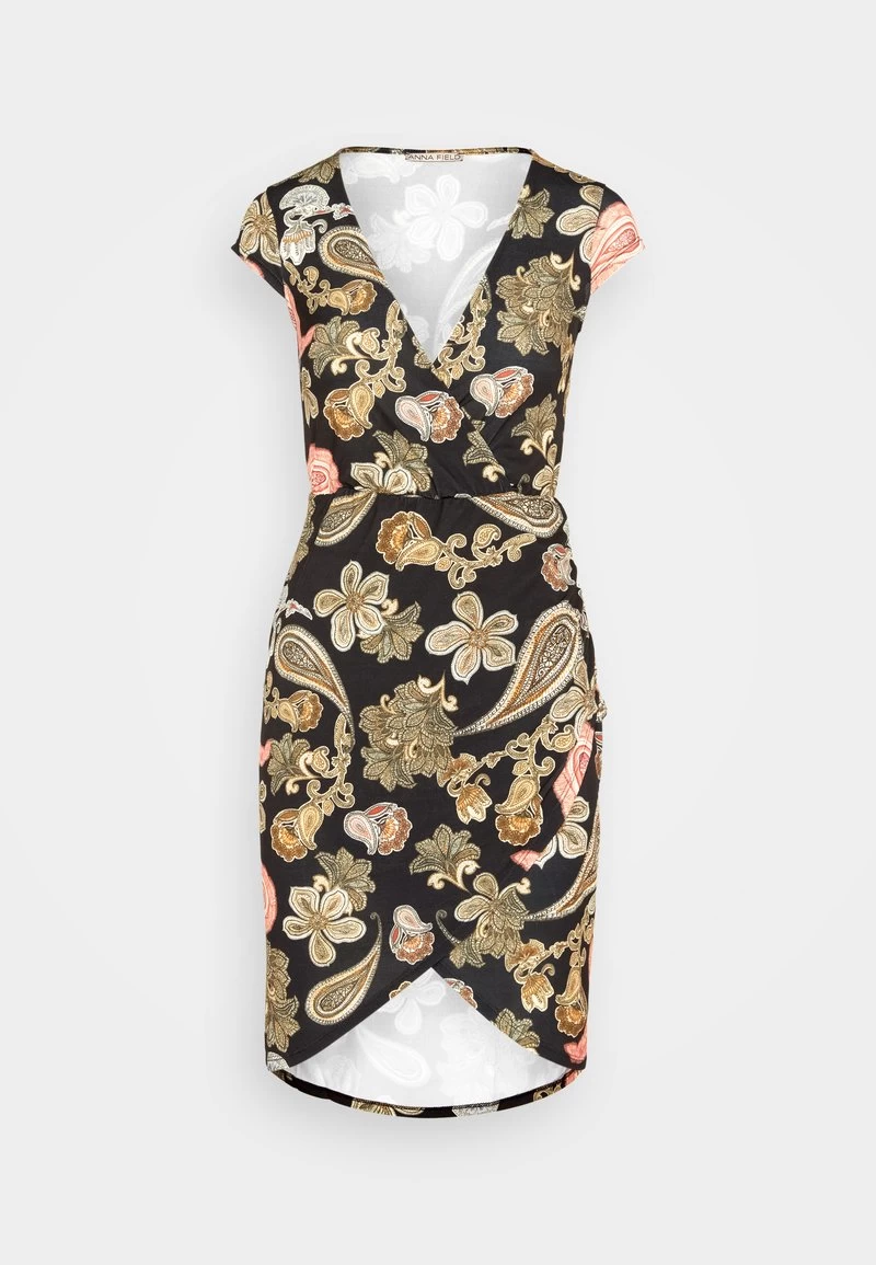 Anna Field Jerseykleid - Black/multi Coloured 5 Anna Field Jerseykleid - Black/multi Coloured – Bild 5
