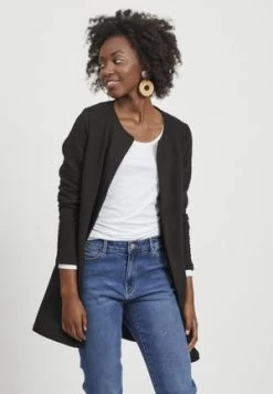 Anna Field RIBBED FOLD COLLAR - Strickjacke - Black 11 Anna Field RIBBED FOLD COLLAR - Strickjacke - Black -Anna Field bada3c30145b4180844d3faf5d56bf08