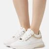 Anna Field LEATHER - Sneaker Low - White/gold