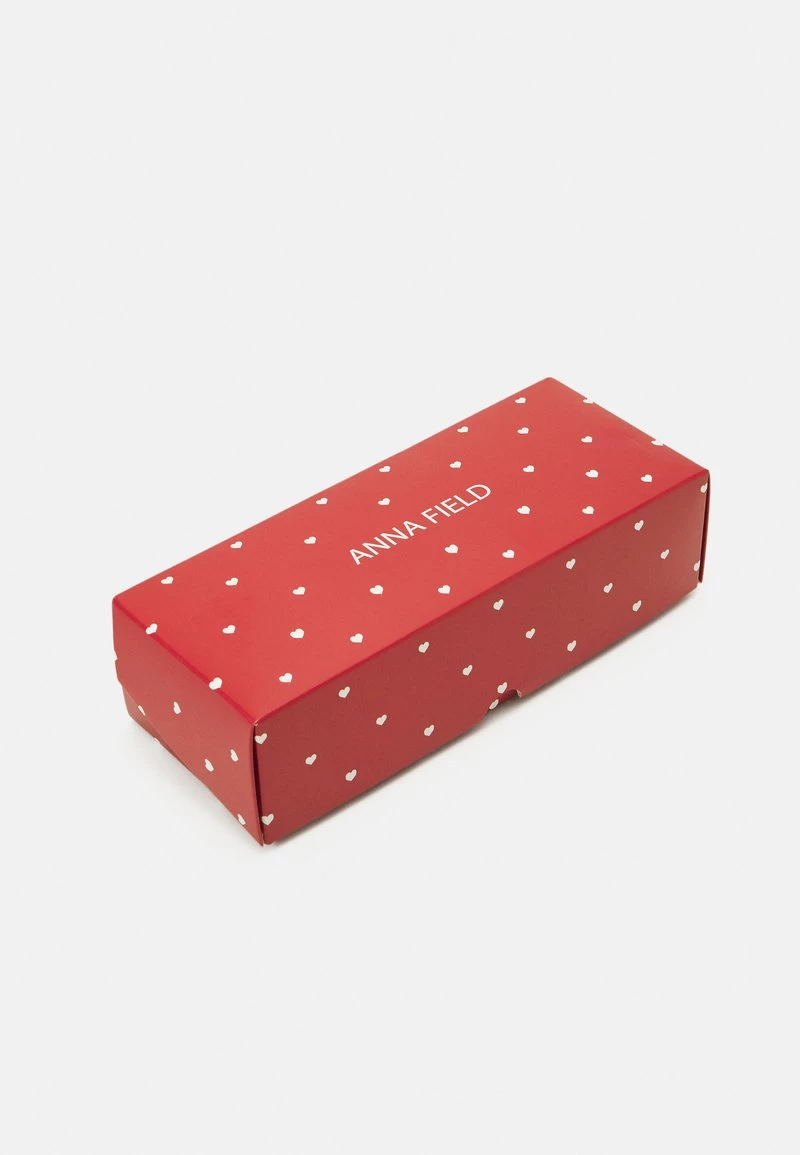 Anna Field 5 PACK - Socken - White/red 2 Anna Field 5 PACK - Socken - White/red – Bild 2