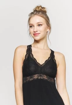 Anna Field ANNA VISCOSE DRESS - Nachthemd - Black -Anna Field cc53c87e9ae54322bf91806641c1165f