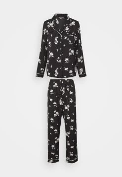 Anna Field SET - Pyjama - Black/offwhite -Anna Field ce45f845024a4bf0905e3db5c428bd2b