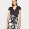 Anna Field Jerseykleid - Black/grey/white