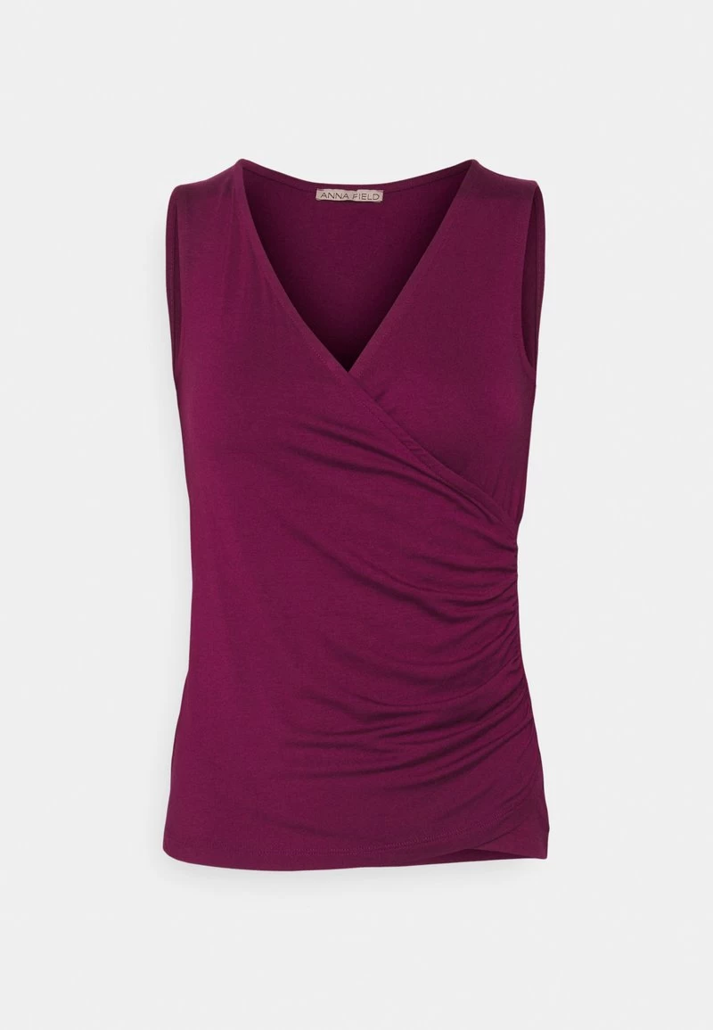 Anna Field Top - Dark Red 1 Anna Field Top - Dark Red