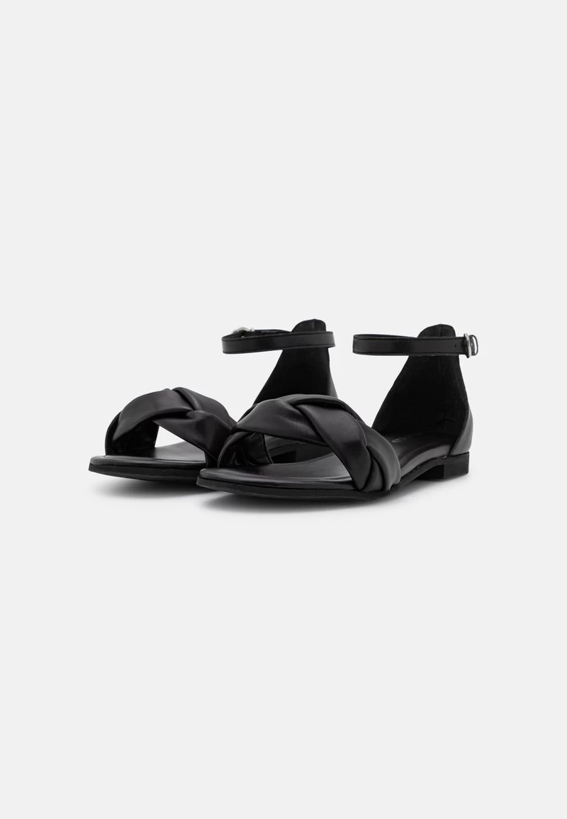 LEATHER - Riemensandalette - Black 3 LEATHER - Riemensandalette - Black – Bild 3