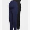 2PACK - Leggings - Hosen - Black/dark Blue